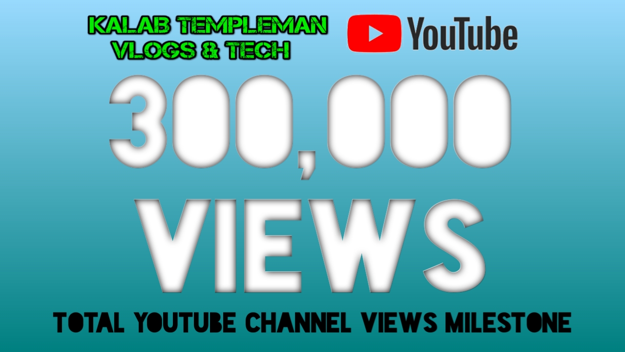 3000,000 Total Views on My YouTube Channel