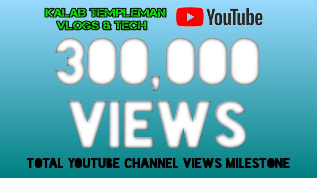 3000,000 Total Views on My YouTube&nbsp;Channel
